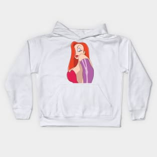 Jessica Rabbit Fanart Kids Hoodie